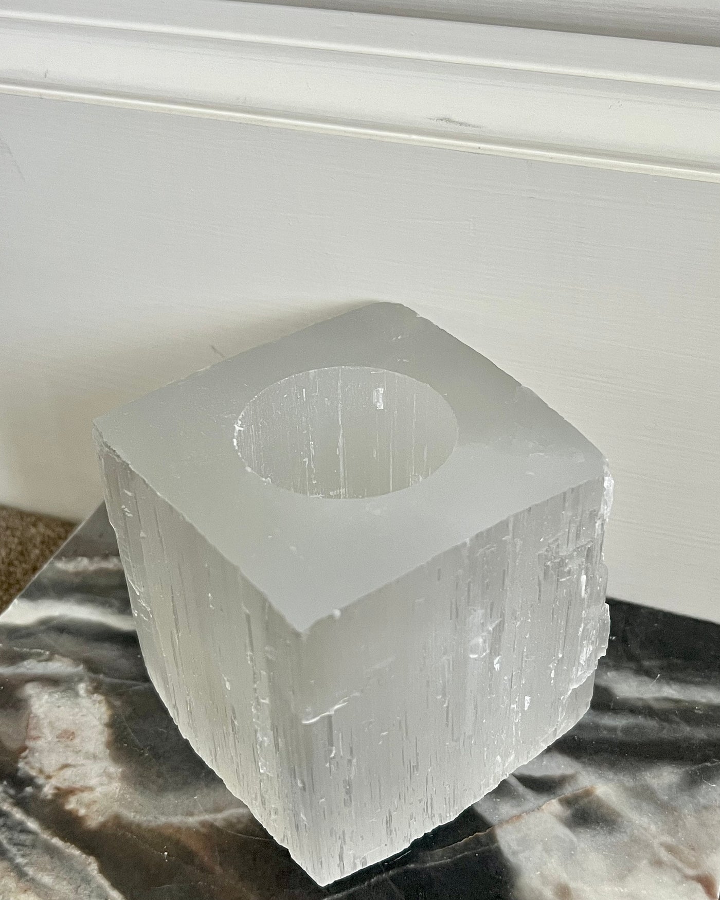 Candle Holder | Selenite