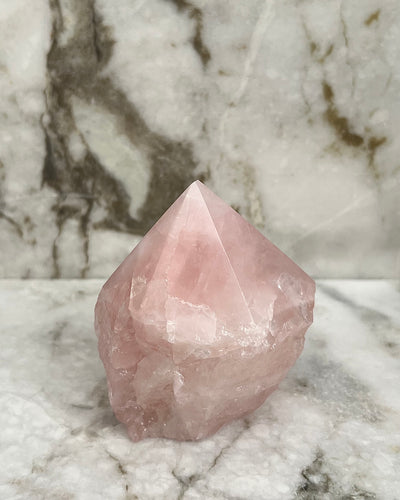 Rose Quartz Base Cut Point