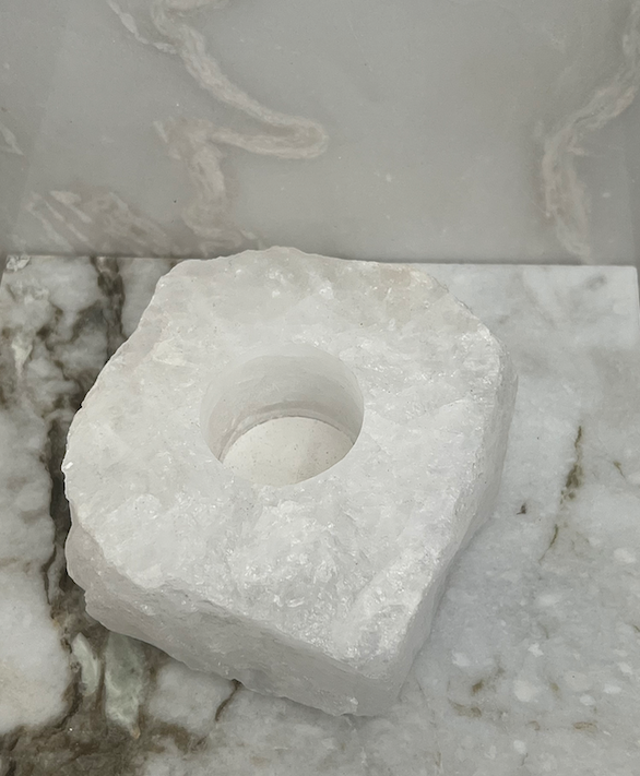 Candle Holder | Clear Quartz