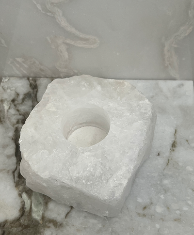 Candle Holder | Clear Quartz