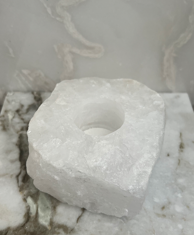 Candle Holder | Clear Quartz